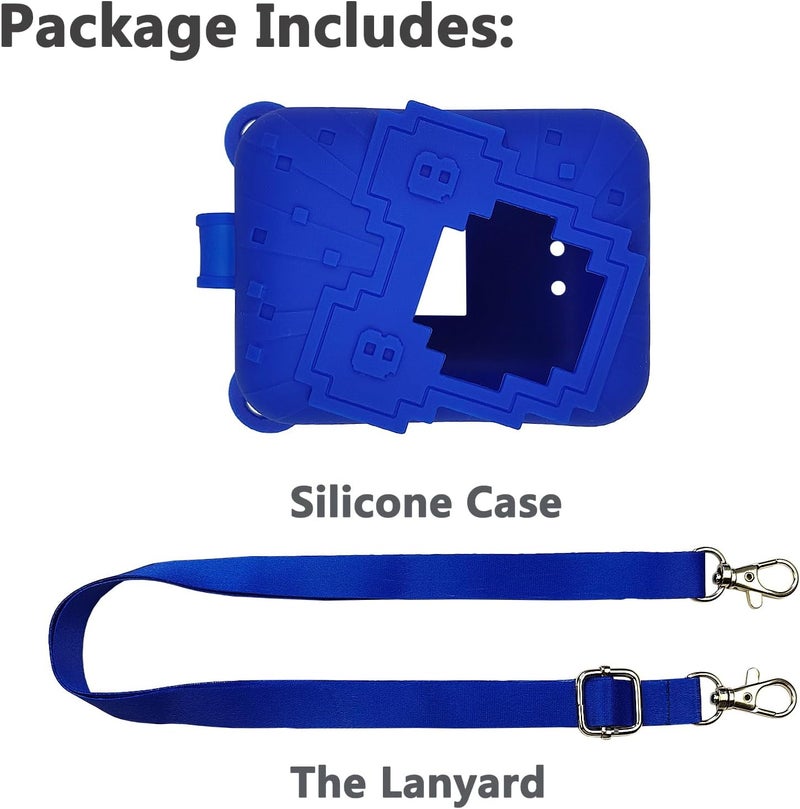 JCHPINE Silicone Cover Case for Bitzee Disney Interactive Digital Pet and Case, Protective Skin Sleeve for Bitzee Disney Virtual Electronic Pets (Blue) - Image 3